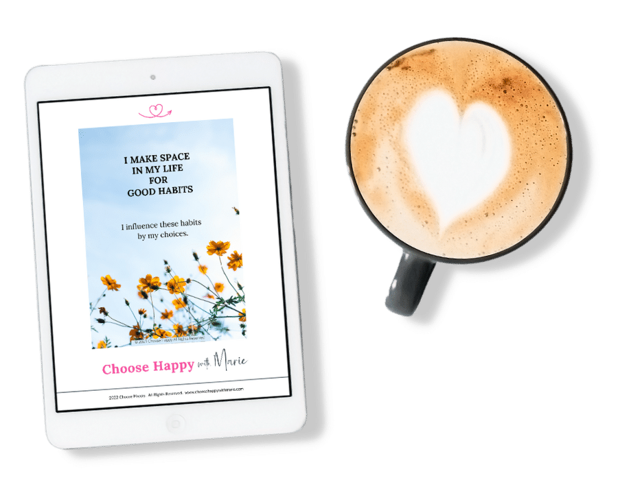 Choose Happy Free Affirmation Card download